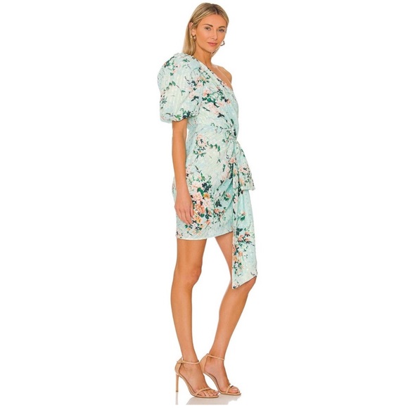 Elliatt esteem dress one shoulder flower print size medium - Picture 3 of 8